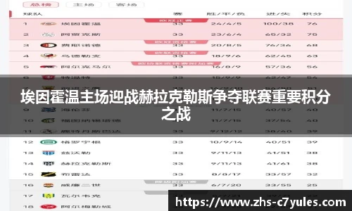 埃因霍温主场迎战赫拉克勒斯争夺联赛重要积分之战